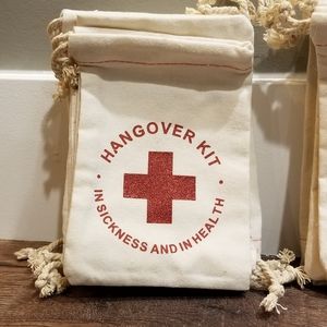 20 Drawstring Hangover Kit Bag Wedding Favors